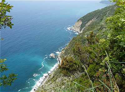 Vue du sentier pdestre de Levanto  Monterosso