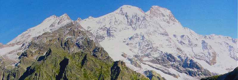 Vue du versant Sud du Mont Rose