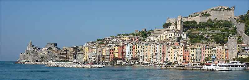 La station de Portovenere sur la Riviera du Levant en Italie