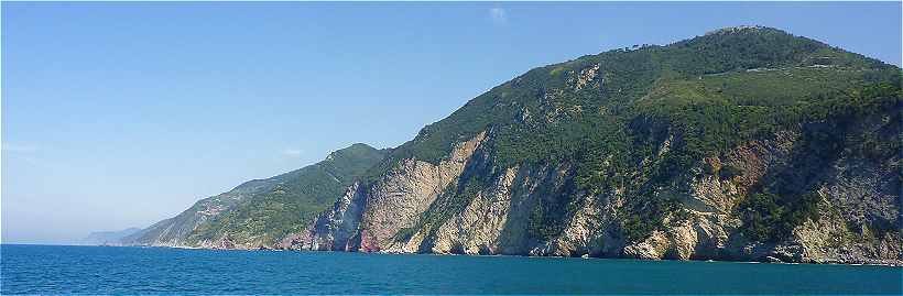 Vue de la cte prs de Portovenere