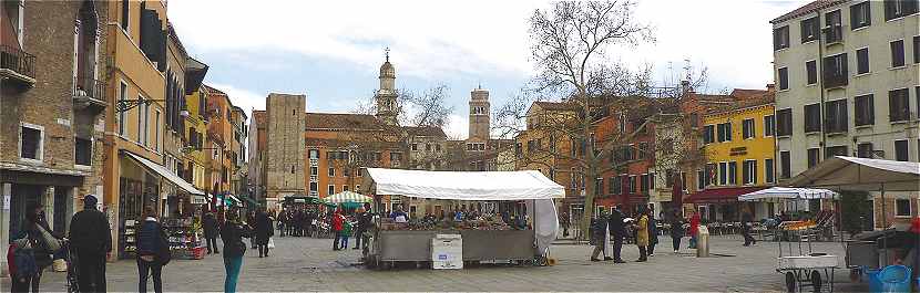 Venise: le Campo Santa Margherita