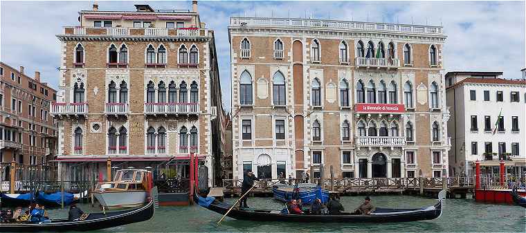 Venise, Grand Canal: Htel Bauer Grnwald et Palazzo Giustinian Morosoni