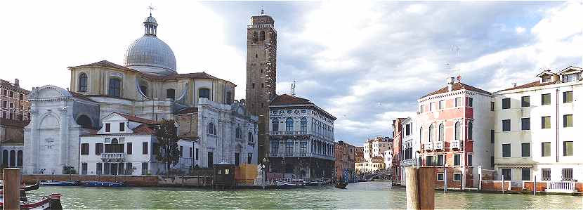 Venise: Le Grand Canal, l'église San Geremia e Santa Lucia, le Palazzo Labia et l'arrivée du canale di Cannaregio