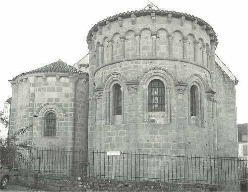 Chevet de l'glise Saint Sylvain d'Ahun