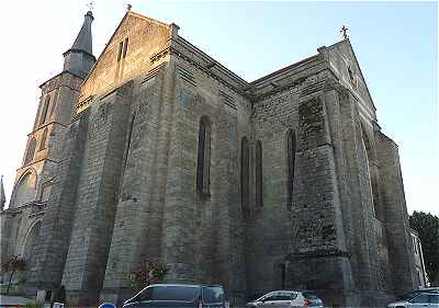 Chevet et transept Sud de l'glise de La Souterraine