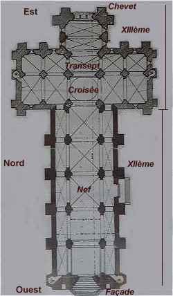 Plan de l'glise de La Souterraine