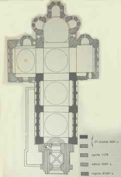 Plan de l'glise de Solignac