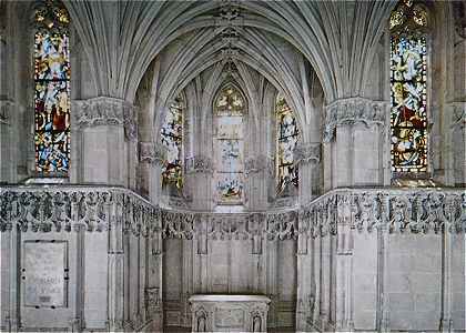 Chateau d'Amboise: Intrieur de la chapelle Saint Hubert