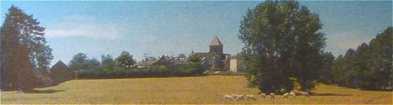 La campagne  Chevenon sur la rive gauche de la Loire face  Imphy