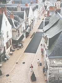 Rue dans le centre de Langeais