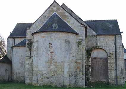 Chevet et transept de l'glise Saint Laurent de Langeais