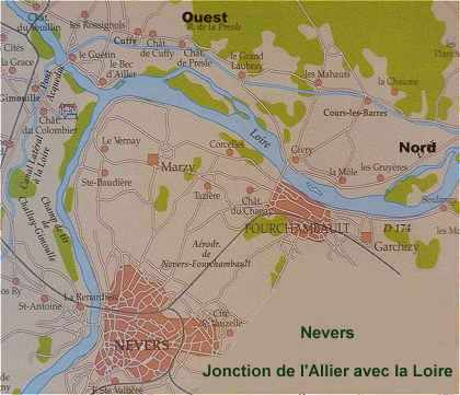 Nevers: Jonction de la Loire et de l'Allier