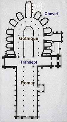 Plan de la Cathédrale Saint Julien