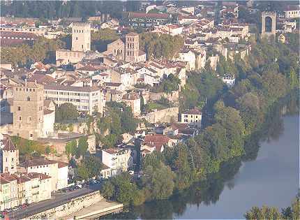 Vue de la Partie Nord-Est du centre ancien de Cahors