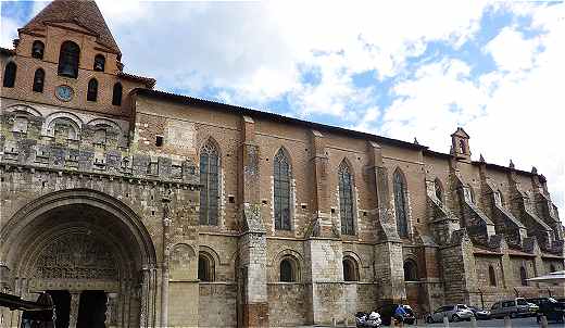 Vue du ct Sud de l'Abbaye Saint Pierre de Moissac