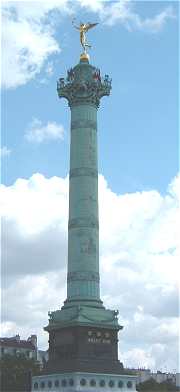 La Colonne de Juillet, Place de la Bastille