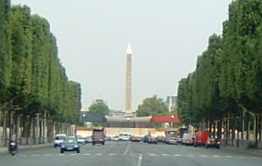 Champs Elyses vers la Place de la Concorde