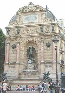 Résultat de recherche d'images pour "saint Michel de la fontaine du Quartier latin à Paris."