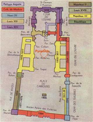 Plan du Louvre