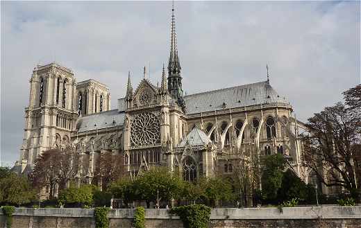 Notre Dame de Paris, vue du ct Sud