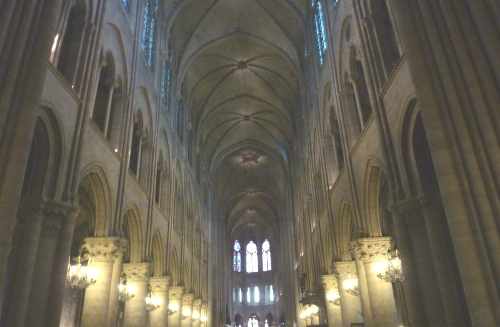 Notre Dame de Paris, vue int�rieure