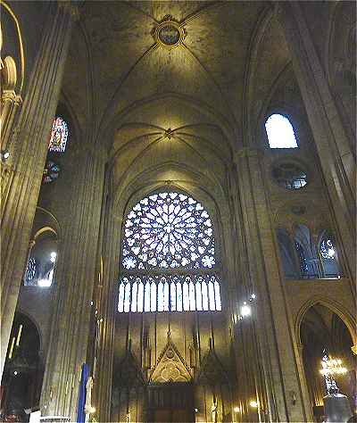 Croise et bras Sud du transept de Notre Dame de Paris