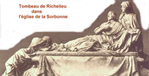 Tombeau de Richelieu dans l'glise de la Sorbonne