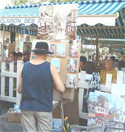 Peintre sur la place du Tertre  Montmartre