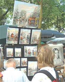 Peintre sur la place du Tertre  Montmartre