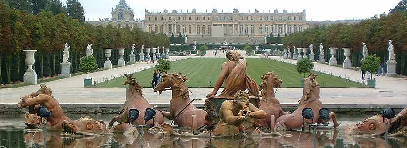 Vue de la faade Ouest du Palais de Versailles