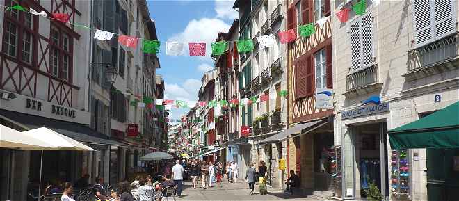 Bayonne: la rue d'Espagne