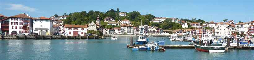 Saint Jean de Luz: vue du Port sur Ciboure