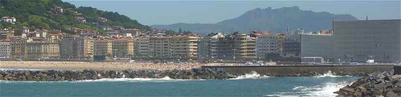 La plage de Zurriola et le quartier Gros