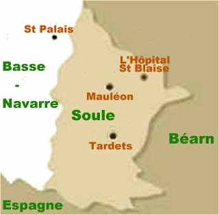 Carte de la Soule