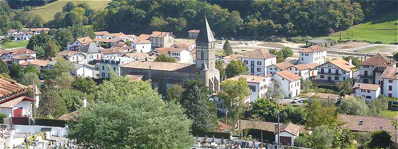 Panorama sur Saint Etienne de Bagorry