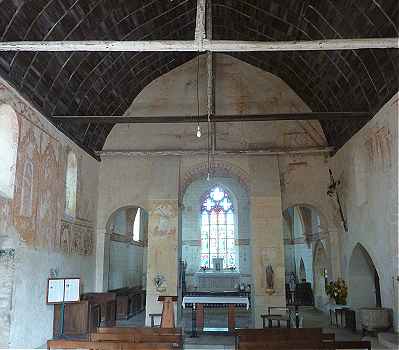 Intrieur de l'glise Notre-Dame d'Antigny