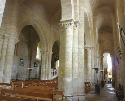 Nef de l'glise Saint Chartier  Javarzay (Chef-Boutonne)