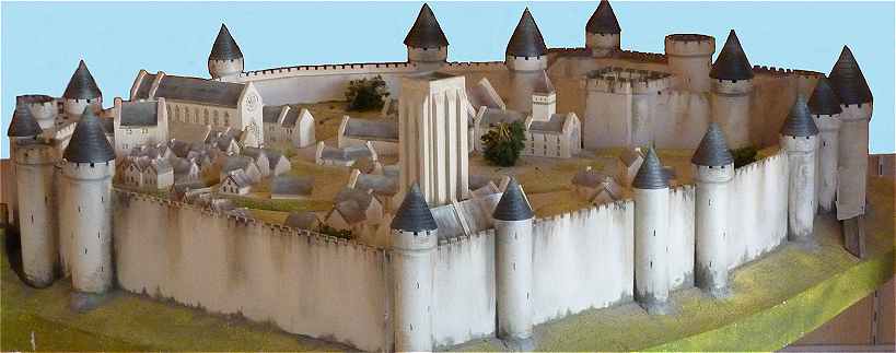 Maquette du chteau mdival de Loudun