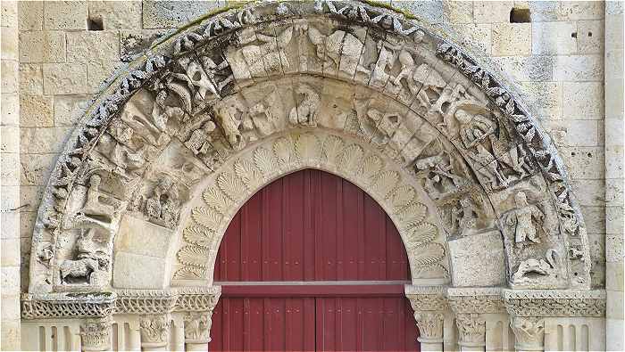 Sculptures du Portail Nord de l'glise Saint Hilaire de Melle