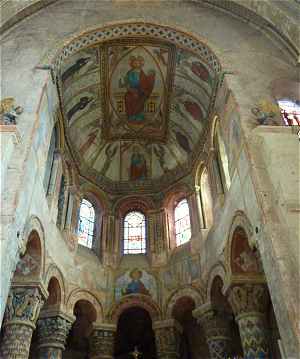 Fresques de l'abside de l'glise Sainte Radegonde de Poitiers