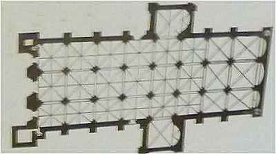 Plan de la cathdrale Saint Pierre de Poitiers