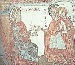 Lacidius condamne Saint Savin et Saint Cyprien