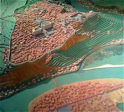 Maquette du plan de Lugdunum (Musée Gallo-Romain de Lyon)