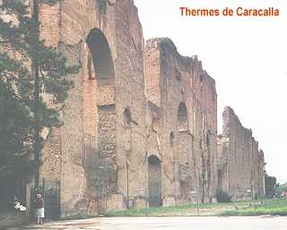 Thermes de Caracalla: Enceinte extrieure cot Nord