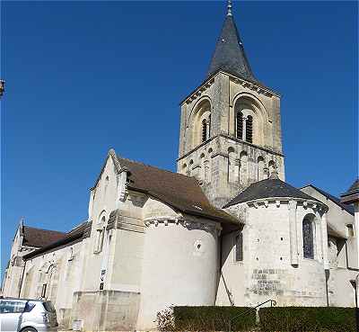 Chevet et clocher de l'glise Saint Martin d'Abilly