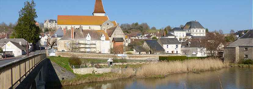 Panorama sur Preuilly au-dessus de la Claise