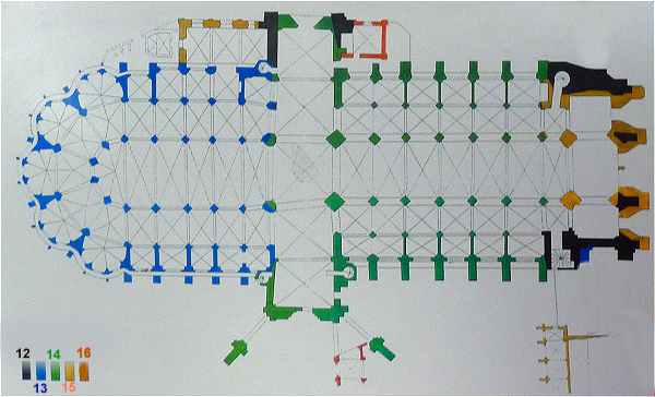 Plan de la Cathdrale de Tours