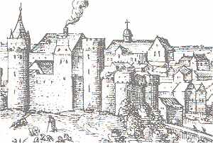 Chateau de Tours au XVIme sicle