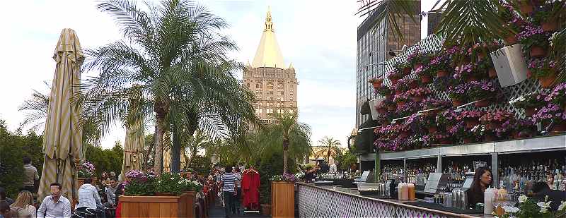 La vie  New-York: Bar en terrasse dans le Midtown