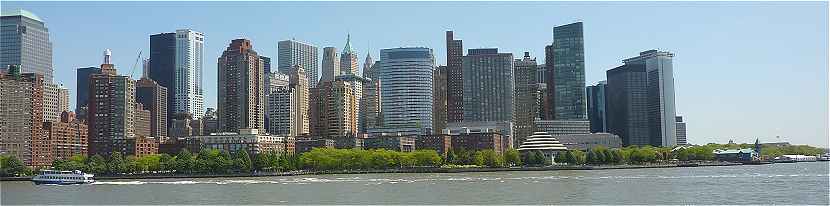 New-York: Financial District cot Sud-Ouest de Manhattan